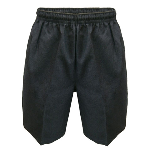 Grey Melange Tailored Shorts